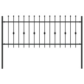 Ogrodzenie z kolcami ASTEN 200 x 130 cm Stal malowana proszkowo
