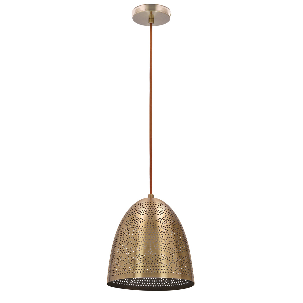 Lampa sufitowa wisząca candellux sfinks 31-43306 stożek e27 ażurowy patyna
