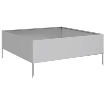 Podwyższona donica, 100x100x41 cm, stal galwanizowana