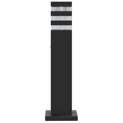 Zewnętrzna lampa stojąca, czarna, 50 cm, aluminium