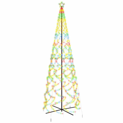 Choinka stożkowa, 1400 kolorowych diod LED, 160x500 cm
