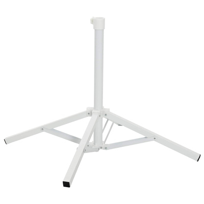 Stojak na parasol Biały Stal dla 25-32 mm Słup