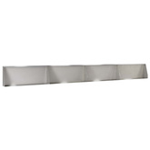 Mur oporowy 4 szt. 100 x 12 x 50 cm Stal nierdzewna srebrny