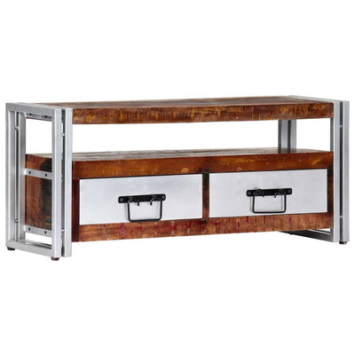 vidaXL Szafka pod TV, 90 x 30 x 40 cm, lite drewno z odzysku
