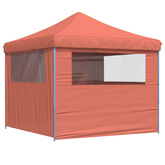 Namiot Imprezowy 292 x 292 x 315 cm terakota Materiał Oxford