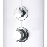 vidaXL Panel prysznicowy, 25x43x110 cm, srebrny