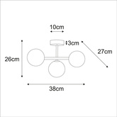Lampa sufitowa K-5840 z serii ARDI