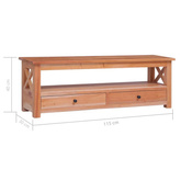 vidaXL Szafka pod TV, 115x30x40 cm, lite drewno mahoniowe
