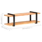 vidaXL Szafka pod TV, 130 x 40 x 40 cm, lite drewno akacjowe