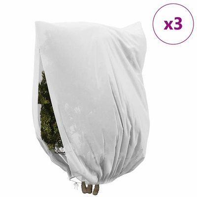 Osłony Fleece dla Roślin Przed Przymrozkami 3 pcs Biały