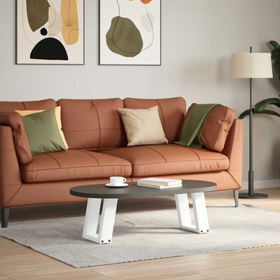 Nogi do stolika kawowego w kształcie litery U 2 szt. Białe 30x(30-31) cm Stal