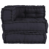Modułowa sofa, antracytowa, 70x70x54, tkanina