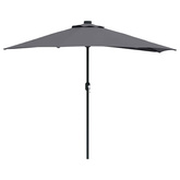 Parasolka ogrodowa Antracyt 294 x 150 x 224 cm Poliester i Stal