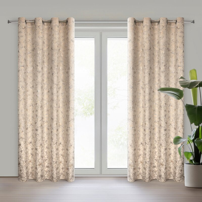 Zasłona Carmela beżowa 140x250