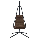 Wiszące krzesło jajo kawowy 94 x 107 x 196,5 cm Stal