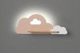 Kinkiet Cloud do pokoju dziecięcego chmurka z półką wbudowany LED 5W