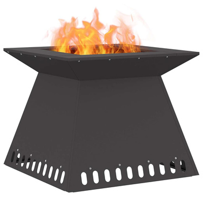 Kominek Czarny 60 x 60 x 50 cm Stal