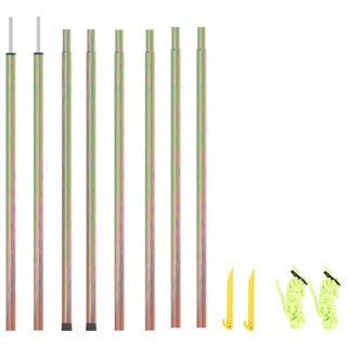 Słupki do żagla ogrodowego, 2 szt., 200 cm, galwanizowana stal