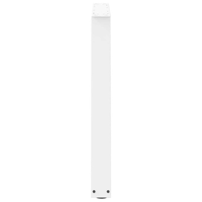 Nogi do stołu jadalnego w kształcie litery V 3 szt. Białe 100x(72-73,3) cm Stal