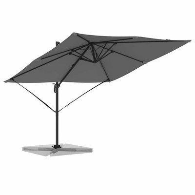 Parasol Roma Antracyt 286 x 284 x 265 cm Aluminium i Poliester