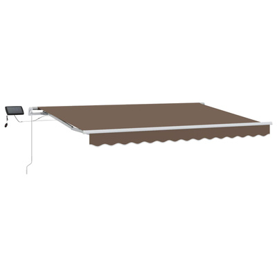 Markiza wysuwana Ciemnoszary 500 × 300 cm Tkanina i aluminium
