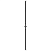 vidaXL Drzwi wewnętrzne, 76x201,5 cm, czarne, matowe szkło i aluminium