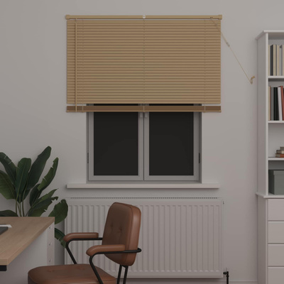 Żaluzja wenecka Jasnobrązowy ze wzorem 150 x 120 cm 25 mm PVC