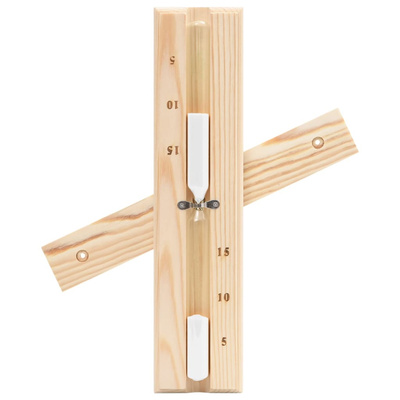Termohigrometr i klepsydra do sauny, lite drewno sosnowe