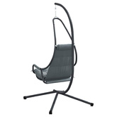 Wiszące krzesło jajo Antracyt 94 x 107 x 196,5 cm Stal