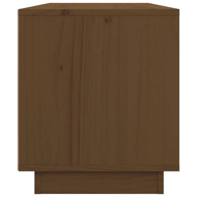 vidaXL Szafka pod TV, miodowy brąz, 80x34x40 cm, lite drewno sosnowe