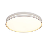 Montana Lampa sufitowa plafon biały+złoty 24w led 40 cm klosz biały