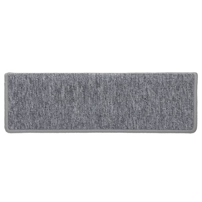 Maty na schody 15 szt. 65x21x4 cm Jasnoszary prostokątny brzeg