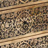 Szafka nocna, 50x33x60 cm, lite drewno mango