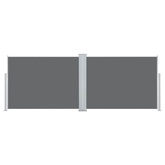 Zwijana markiza boczna, antracytowa, 120 x 1000 cm