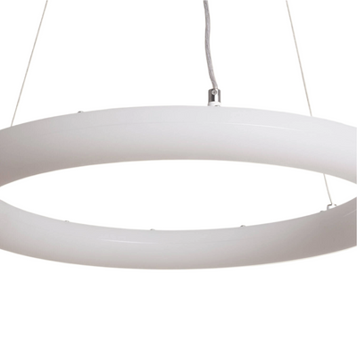 Lampa Wisząca ring 48W ?50cm Nowoczesna Biała Abruzzo Bellissima