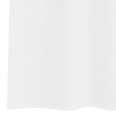 Firany Voile z zasłonami 2 pcs Biały 245 x 140 cm Poliester