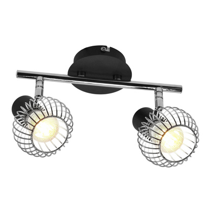 Lampa ścienna candellux oslo 92-61843 listwa e14 czarny/chrom