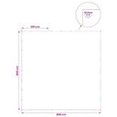 Plandeka z oczkami zielony 8 x 8 m 260 gsm PE