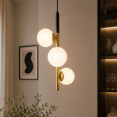 Lampa wisząca matowe złoto 3 Duo 33-01276