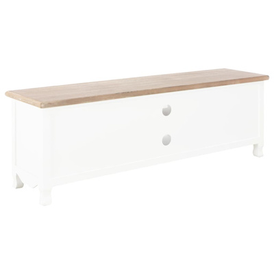 vidaXL Szafka pod TV, biała, 120 x 30 x 40 cm, drewniana