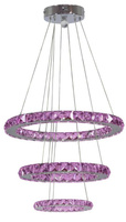 Lampa wisząca okrąg LED RGB + pilot Lords 33-63090