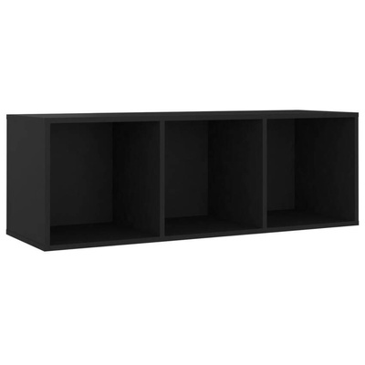 vidaXL Szafka pod TV, czarna, 107x35x37 cm, materiał drewnopochodny