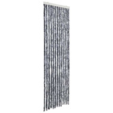 Zasłona przeciwko owadom, srebrna, 56x200 cm, szenil