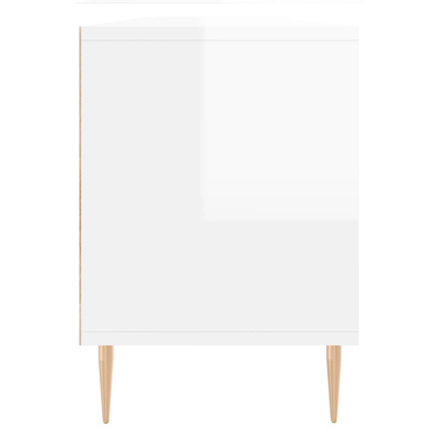 Szafka pod TV, wysoki połysk, biała, 150x30x44,5 cm vidaXL