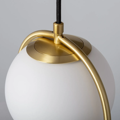 Lampa  Wisząca ZłotaKula Mleczna Abruzzo Umbria E27