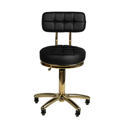 Taboret kosmetyczny Gold AM-961 czarny 131989