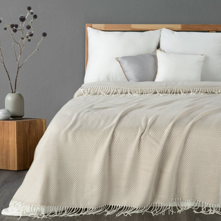 Koc Akryl beżowy 130x170