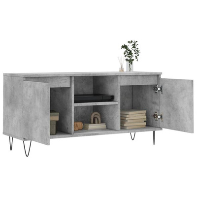 Szafka pod TV, szarość betonu, 104x35x50 cm vidaXL