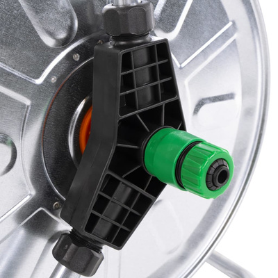 Bęben ścienny na wąż stalowy 50 m 1/2" lub 35 m 3/4