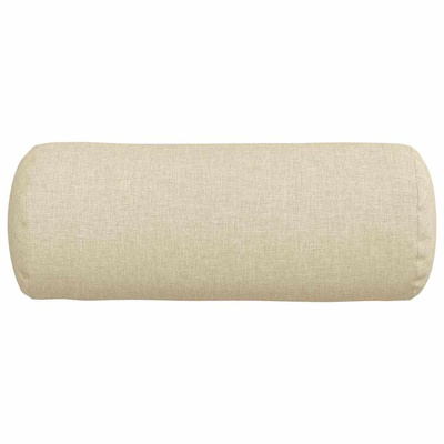 Poduszki Wałkowe 2 pcs Kremowy ? 15 x 40 cm tkanina